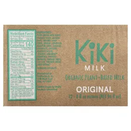 Kiki Milk, органическое растительное молоко, оригинальное, 12 пакетиков по 237 мл (8 жидк. унций)