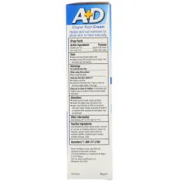 A+D, Diaper Rash Cream with Dimethicone and Zinc Oxide, 4 oz (113 g)