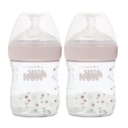 NUK, Simply Natural, Бутылочки, от 0 месяцев, медленно, 2 упаковки, по 150 мл (5 унций) каждая