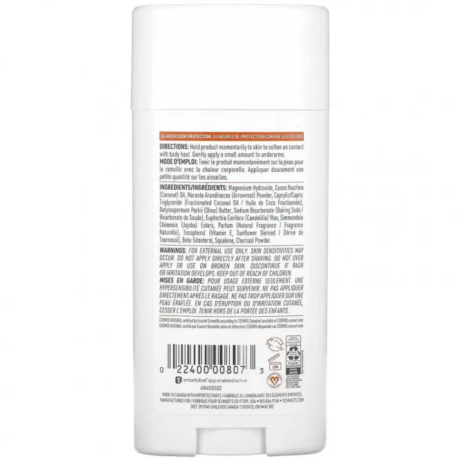 Schmidt's, Натуральный дезодорант, сандаловое дерево и цитрусовые, 3,25 унции (92 г)