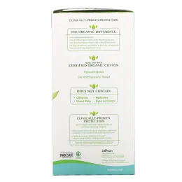 Organyc, Ночные прокладки, Super Flow, 10 прокладок