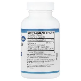 EuroMedica, Andrographis EP80™, 400 мг, 60 капсул