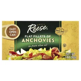 Reese, Спинки анчоусов в чистом оливковом масле, 2 унции (56 г)