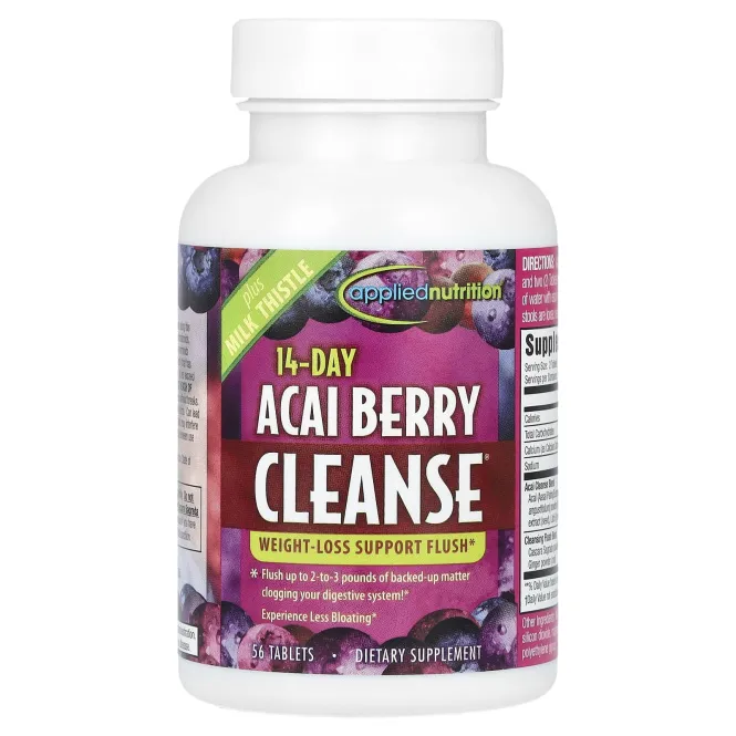Applied Nutrition, 14-дневный курс очистки с ягодами акаи, 56 таблеток