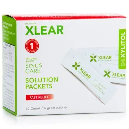 Xlear, Пакетикм Sinus Care Solution, быстрое облегчение, 20 штук, 6 г каждый