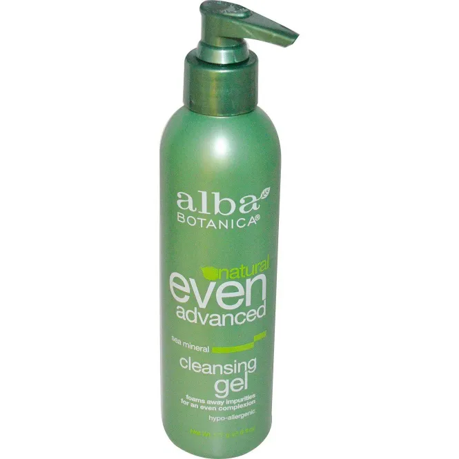 Alba Botanica, Even Advanced, очищающий гель для умывания с морскими минералами, 177 мл