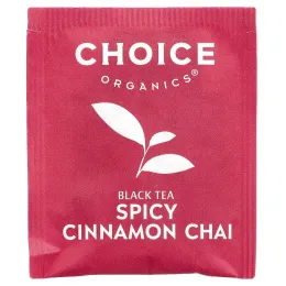 Choice Organic Teas, Черный чай, чай с пряностями и корицей, 16 чайных пакетиков, 32 г (1,12 унции)