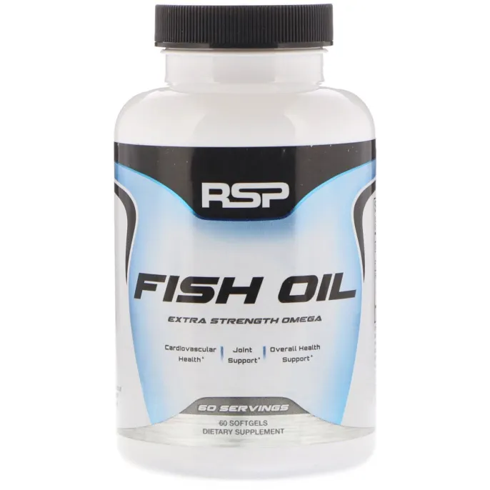 RSP Nutrition, Рыбий жир, экстрасила Омега кислот, 60 мягких таблеток