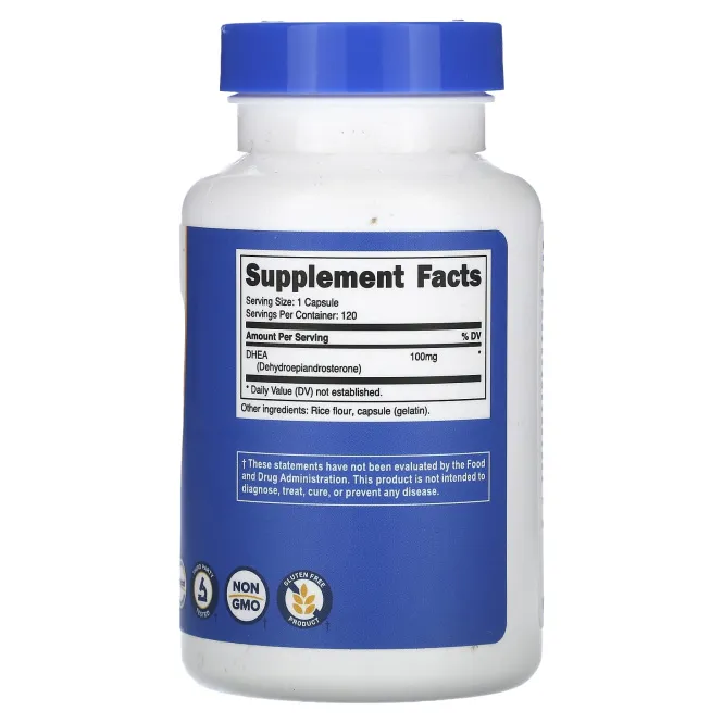 Nutricost, ДГЭА, 100 мг, 120 капсул