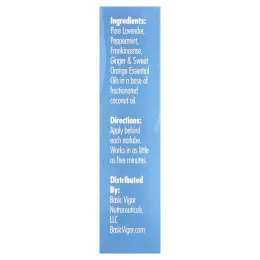 Basic Vigor, Vertigo Ease, шариковый аппликатор, 10 мл (0,33 унции)
