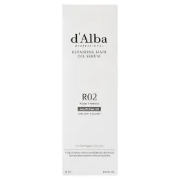 d'Alba, Professional, восстанавливающая масляная сыворотка, для поврежденных и сухих волос, R02 с розовой фрезией, 75 мл (2,53 жидк. унции)