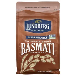 Lundberg, Изысканный рис, калифорнийский коричневый басмати, 907 г (32 унции)