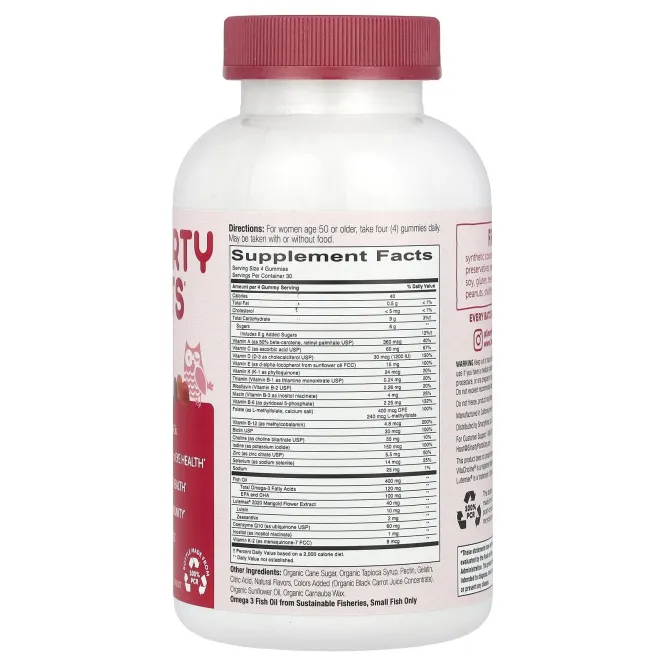 SmartyPants, формула мультивитаминов для женщин старше 50 лет, голубика, апельсиновый крем и клубника с бананом, 120 жевательных конфет