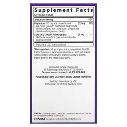 New Chapter, Магний + ашваганда, 60 веганских таблеток