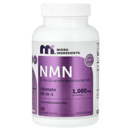 Micro Ingredients, NMN, 120 вегетарианских капсул