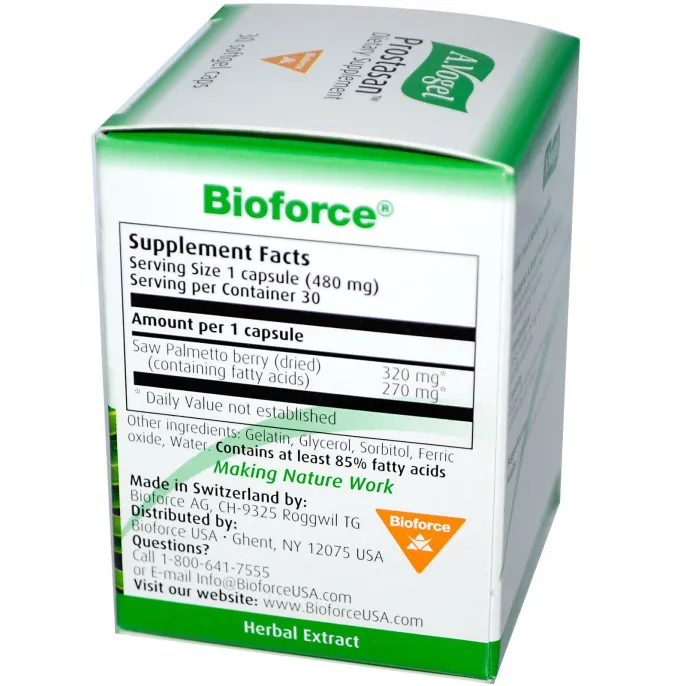 A Vogel, Prostasan от простатита, 480 мг, 30 капсул