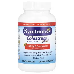 Symbiotics, Colostrum Plus, 120 вегетарианских капсул