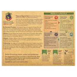 If You Care, Бумажные пакеты для снеков и сэндвичей, 48 пакетиков