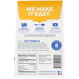 Cultures for Health, Настоящая пахта, По домашним традициям, 2 пакета, 0,01унц. (0,4 г)