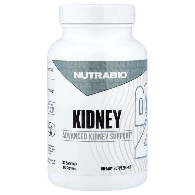 NutraBio, для почек, 90 капсул