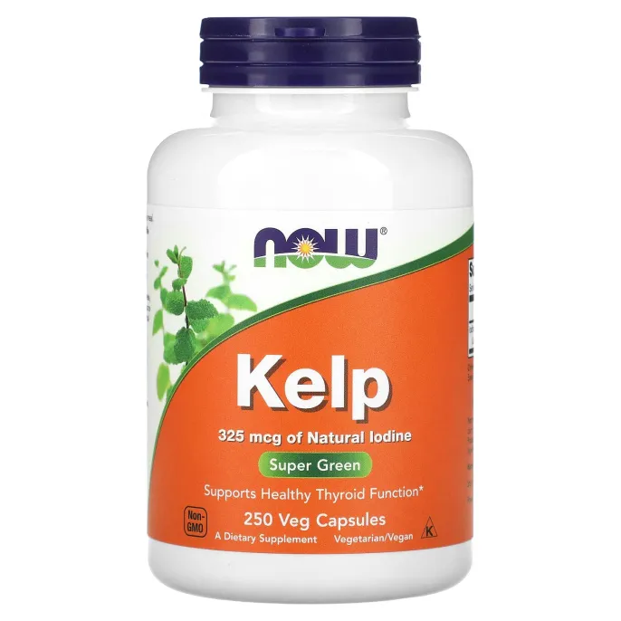 NOW Kelp, 250 растительных капсул