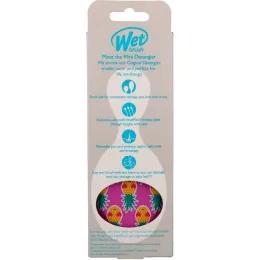 Wet Brush, Распутывающая мини-расческа, Happy Hair, ананас, 1 расческа