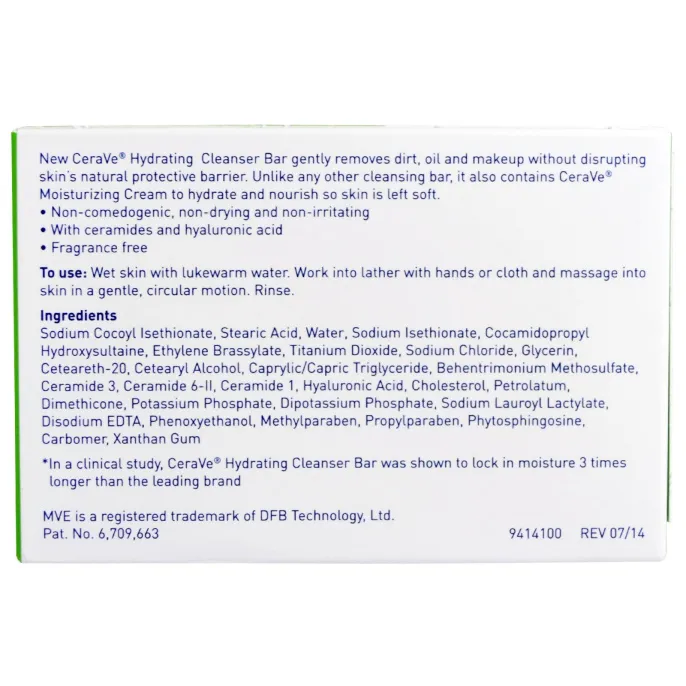 CeraVe, Hydrating Cleansing Bar, 4.5 oz (128 g)