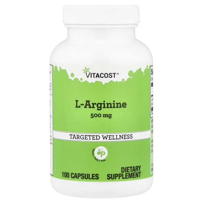 Vitacost, L-Arginine, 500 mg, 100 Capsules