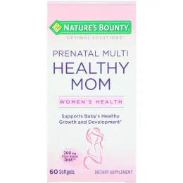 Nature's Bounty, Мультивитамины для здоровой мамы Optimal Solutions, 60 желатиновых капсул