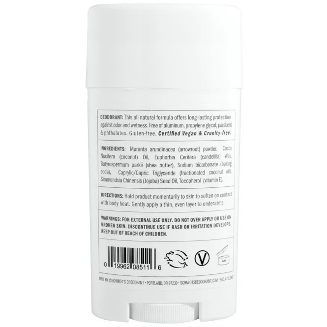 Schmidt's, Без запаха, 3,25 унций (92 г)