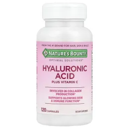 Nature's Bounty, Optimal Solutions®, гиалуроновая кислота и витамин C, 120 капсул