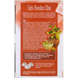 Davidson's Tea, Tulsi, Organic, Rooibos Chai, Caffeine-Free, 25 Tea Bags, 1.58 oz (45 g)