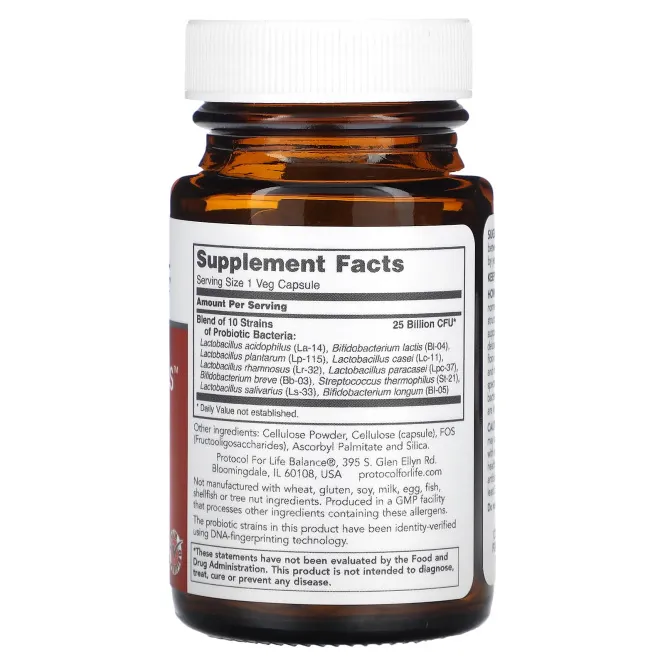 Protocol for Life Balance, ProtoDophilus, 25 млрд, 50 растительных капсул