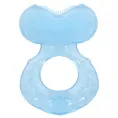 Nuby, Teethe-eez, силиконовый прорезыватель, для детей от 3 месяцев, синий, 1 штука