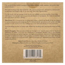 Beauty By Earth, Щетка для сухой чистки тела, 1 круглая щетка для тела