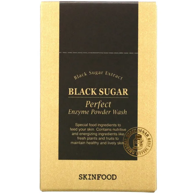 Skinfood, Black Sugar Perfect Enzyme Powder Wash, 30 Packets, 0.04 fl oz (1.2 g) Each
