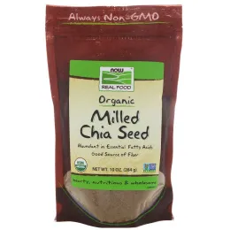 Now Foods, Настоящая пища, натуральные молотые семена чиа, 10 унций (284 г)