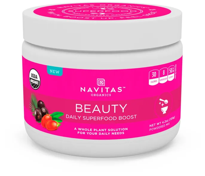 Navitas Organics, Красота, ежедневная добавка с чудо-пищей, 120 г