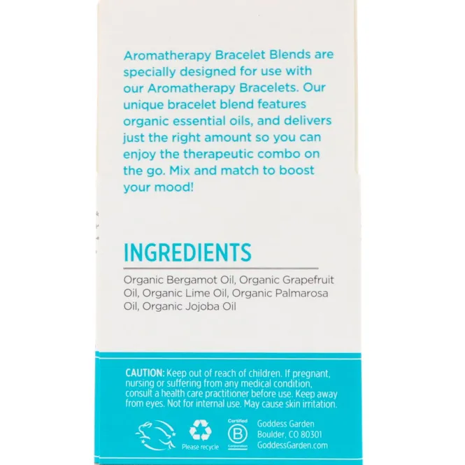Goddess Garden, Органический продукт, Счастливый день, Купаж для ароматерапевтического браслета, 0,125 ж. унц.(3,7 мл)