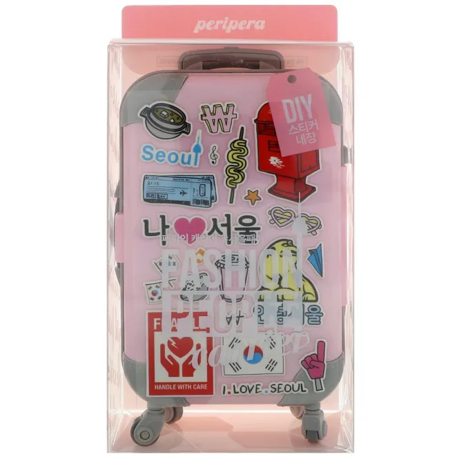 Peripera, Контейнер для модниц, Розовый для девчонок, 1 комплект