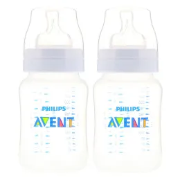 Philips Avent, Бутылочка против коликов, Возраст 1 + месяцев, 2 бутылочки, 9 унц. (260 мл) каждая