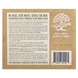 Rebel Green, Небольшое, но эффективное средство для стирки, лаванда и грейпфрут, 40 шт.