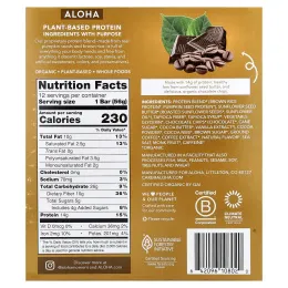 Aloha, Organic Protein Bars, Chocolate Espresso, 12 Bars, 1.98 oz (56 g) Each