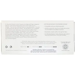 Dr. Mercola, Тампоны из органического хлопка, Супер, 14 тампонов