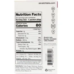 SKRATCH LABS, Sport Hydration Drink Mix, Passion Fruit, 20 Pack, 0.8 oz (22 g) Each