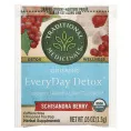 Traditional Medicinals, Organic EveryDay Detox®, ягоды гибискуса и лимонника, без кофеина, 16 чайных пакетиков в упаковке, 24 г (0,85 унции)