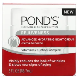 Pond's, Rejuveness, Улучшенный увлажняющий ночной крем, 3 жидких унции (88,7 мл)