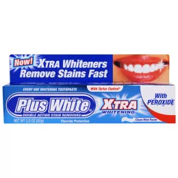 Plus White, Экстра отбеливание с пероксидом, мятная зубная паста, 2,0 унции (60 г)