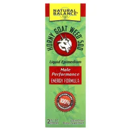 Natural Balance, горянка крупноцветковая, капли в жидкой форме, без ароматизаторов, 59 мл (2 жидк. унции)