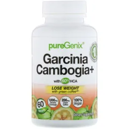 Purely Inspired, PureGenix, Гарциния камбоджийская+, 60 таблеток